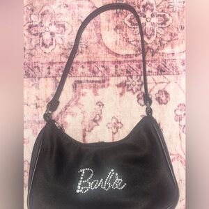 Barbie Rhinestone bling black  shoulder bag
